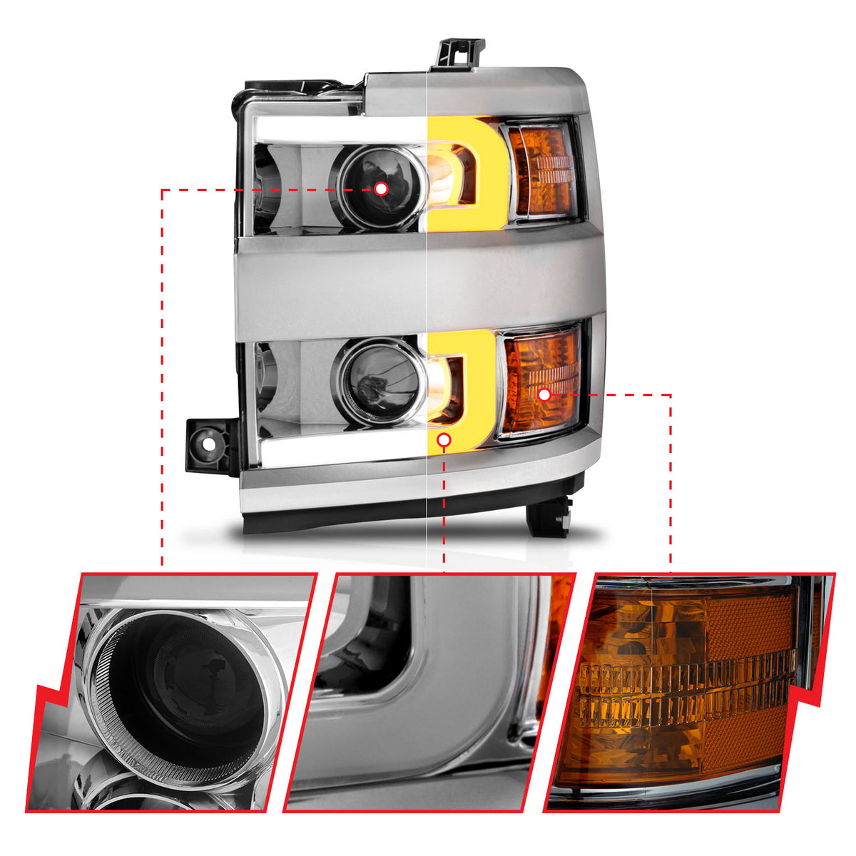 ANZO USA 111366 - Headlight Set