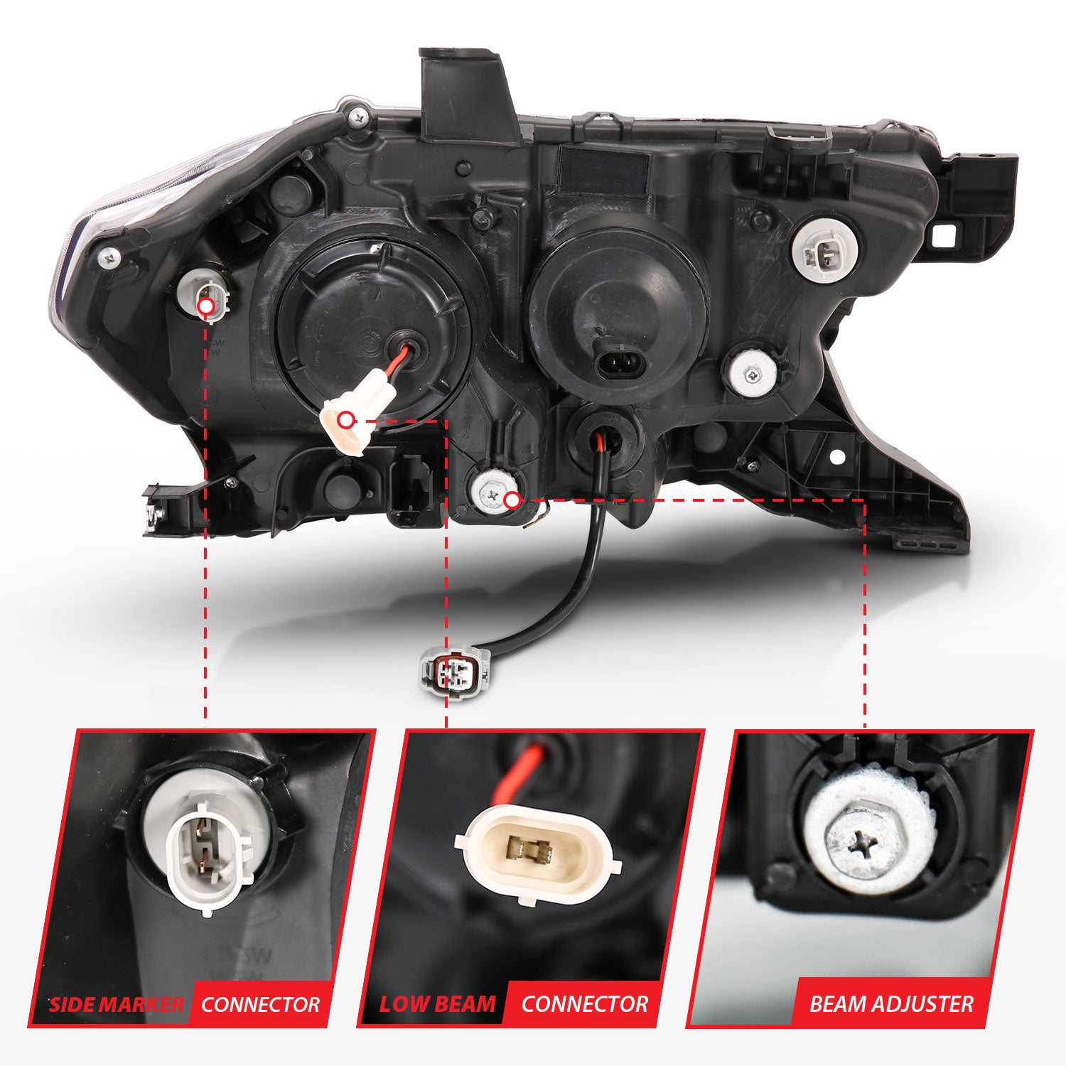 ANZO USA 111380 - Headlight Set