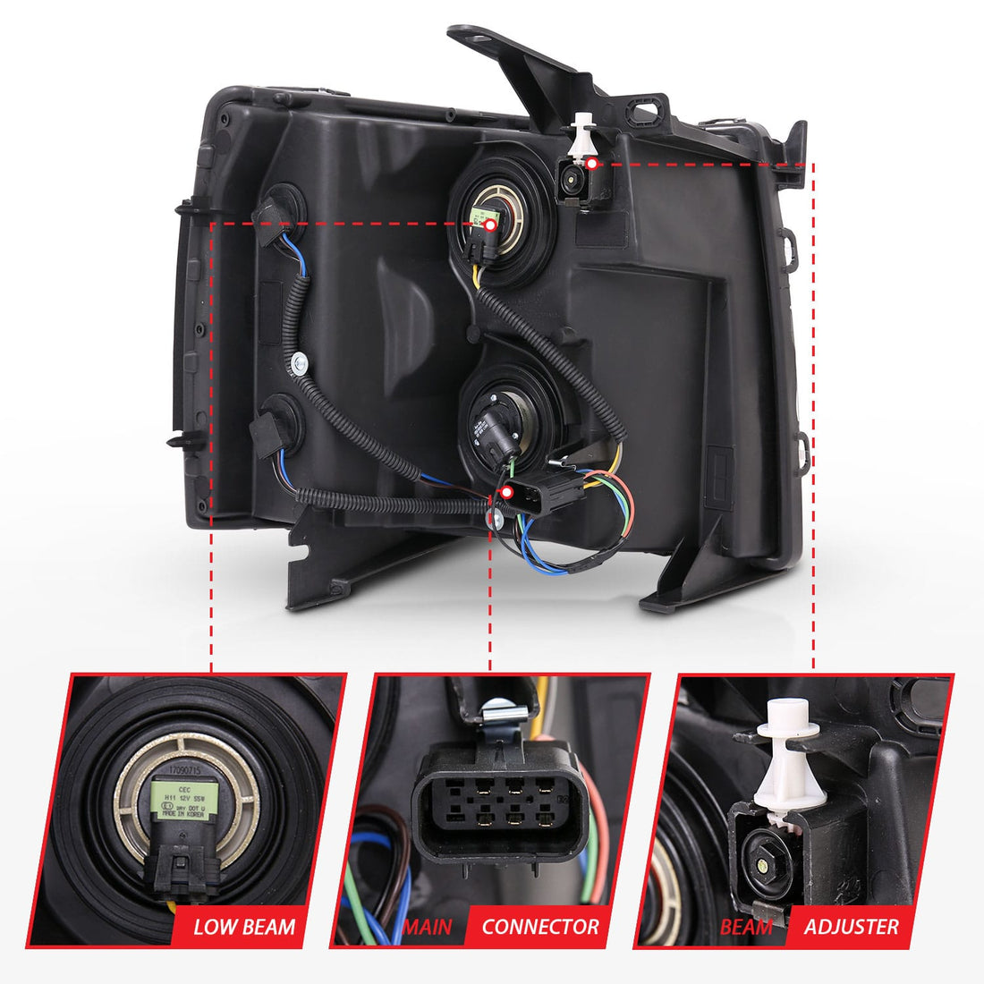 ANZO USA Electrical Lighting and Body ANZO USA 111393 Headlight Set