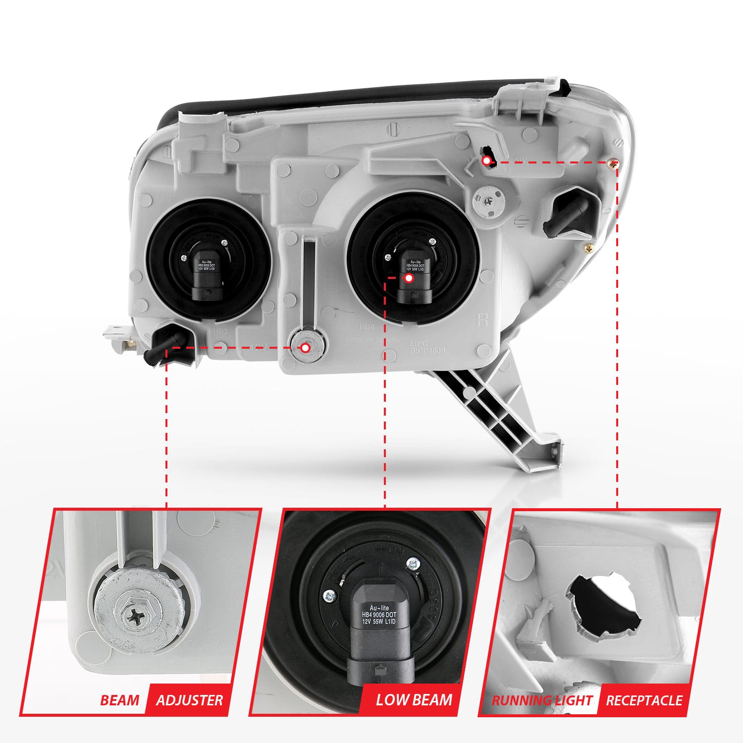 ANZO USA Electrical Lighting and Body ANZO USA 111394 Headlight Set