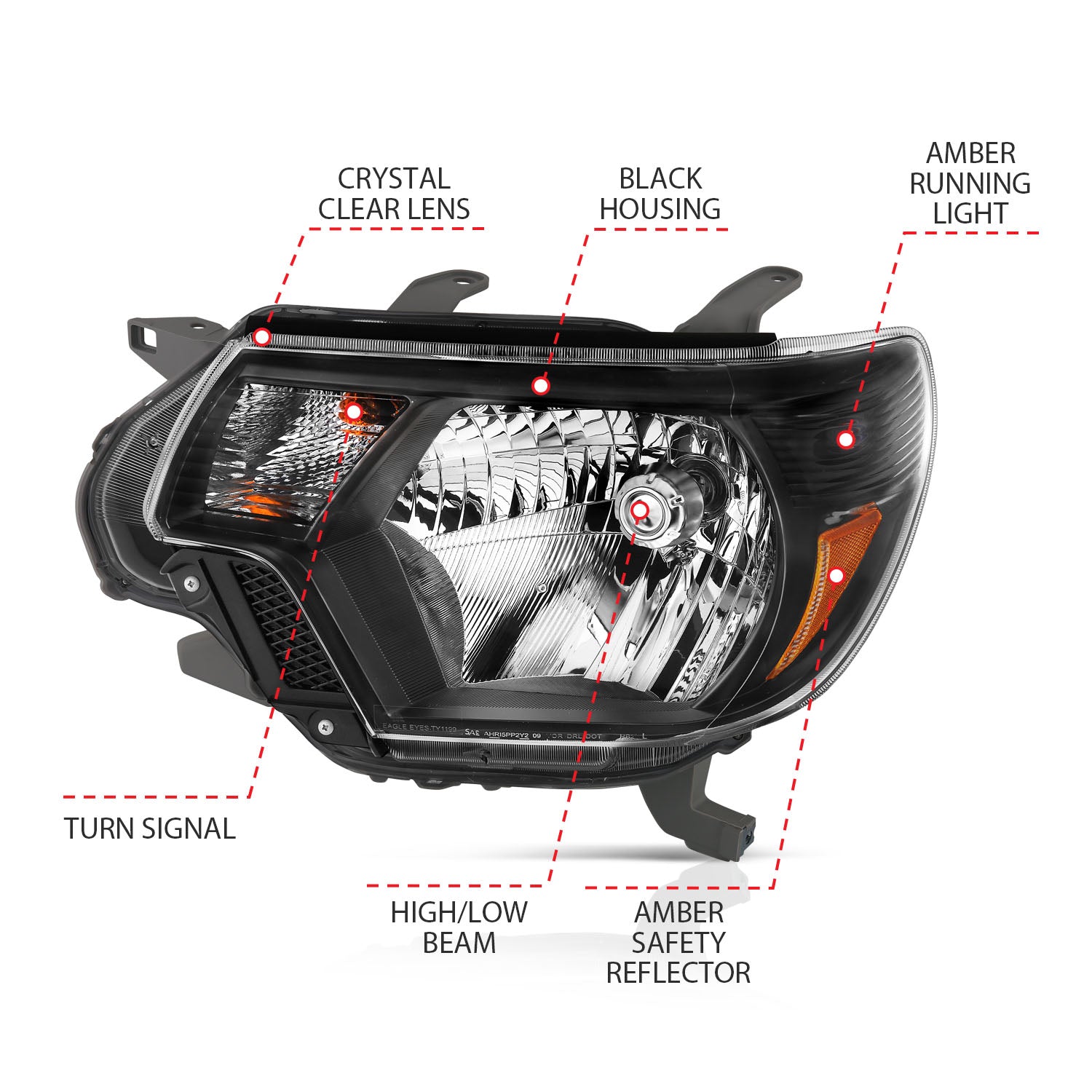 ANZO USA 111395 - Headlight Set