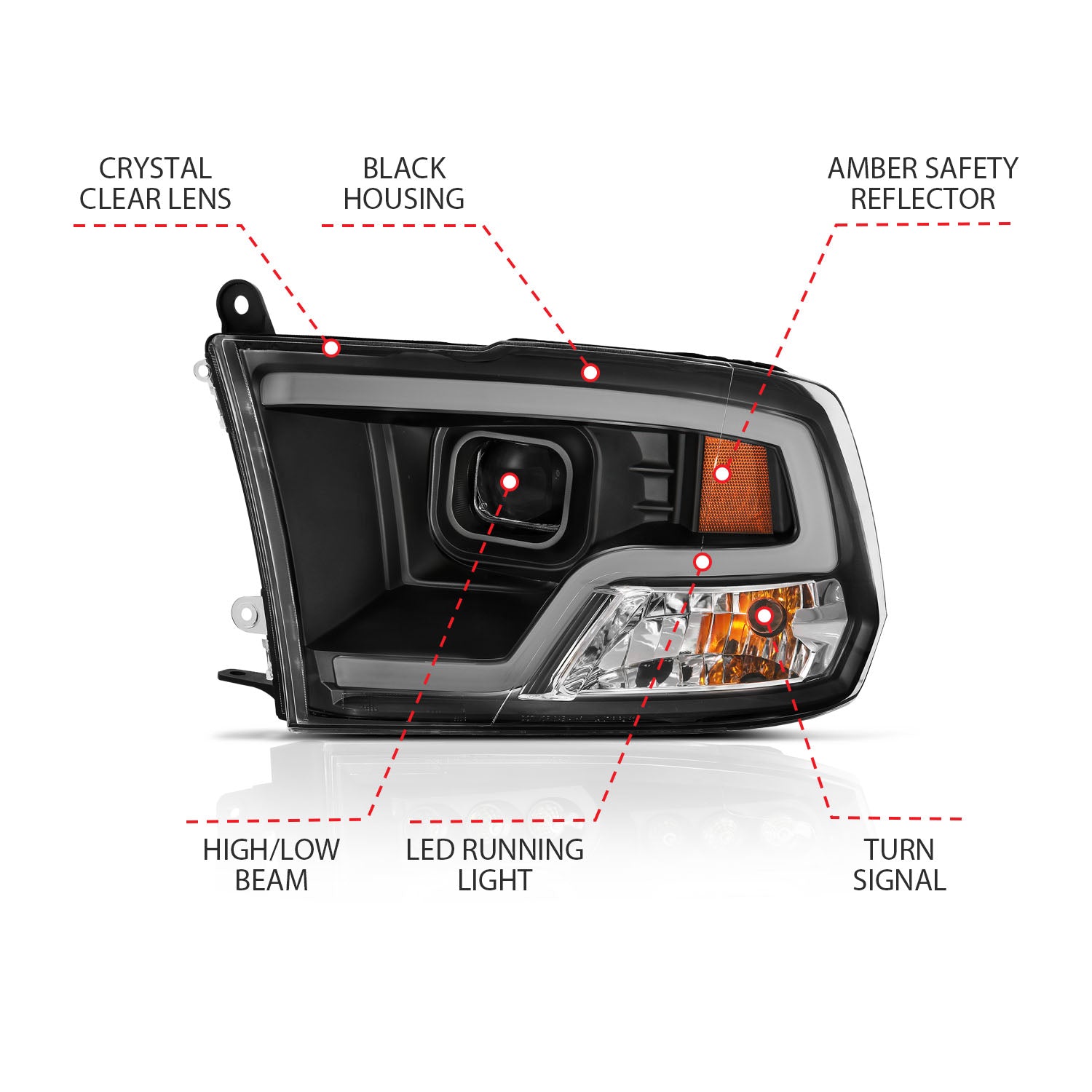 ANZO USA 111404 - Headlight Set