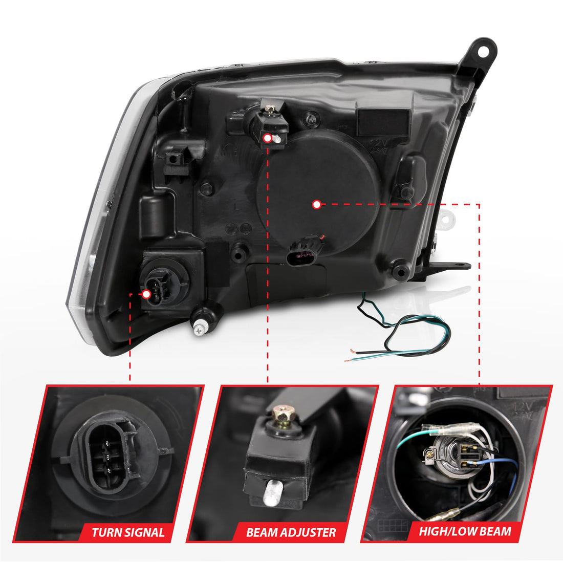 ANZO USA Electrical Lighting and Body ANZO USA 111404 Headlight Set
