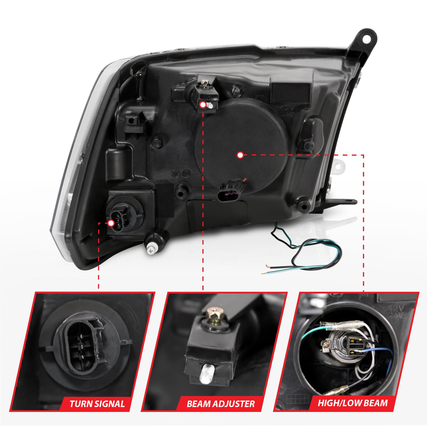 ANZO USA 111404 - Headlight Set