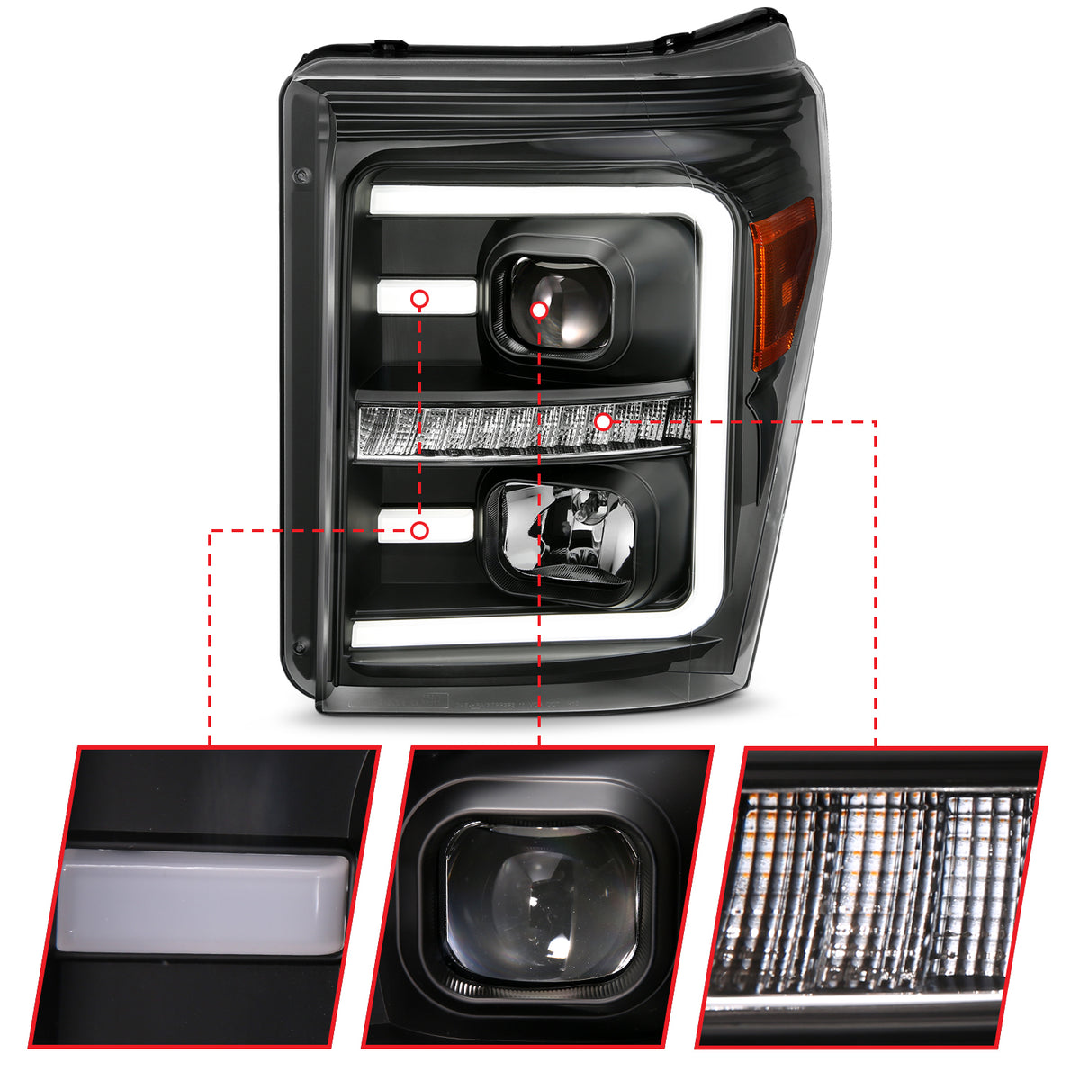 ANZO USA 111406 - Headlight Set