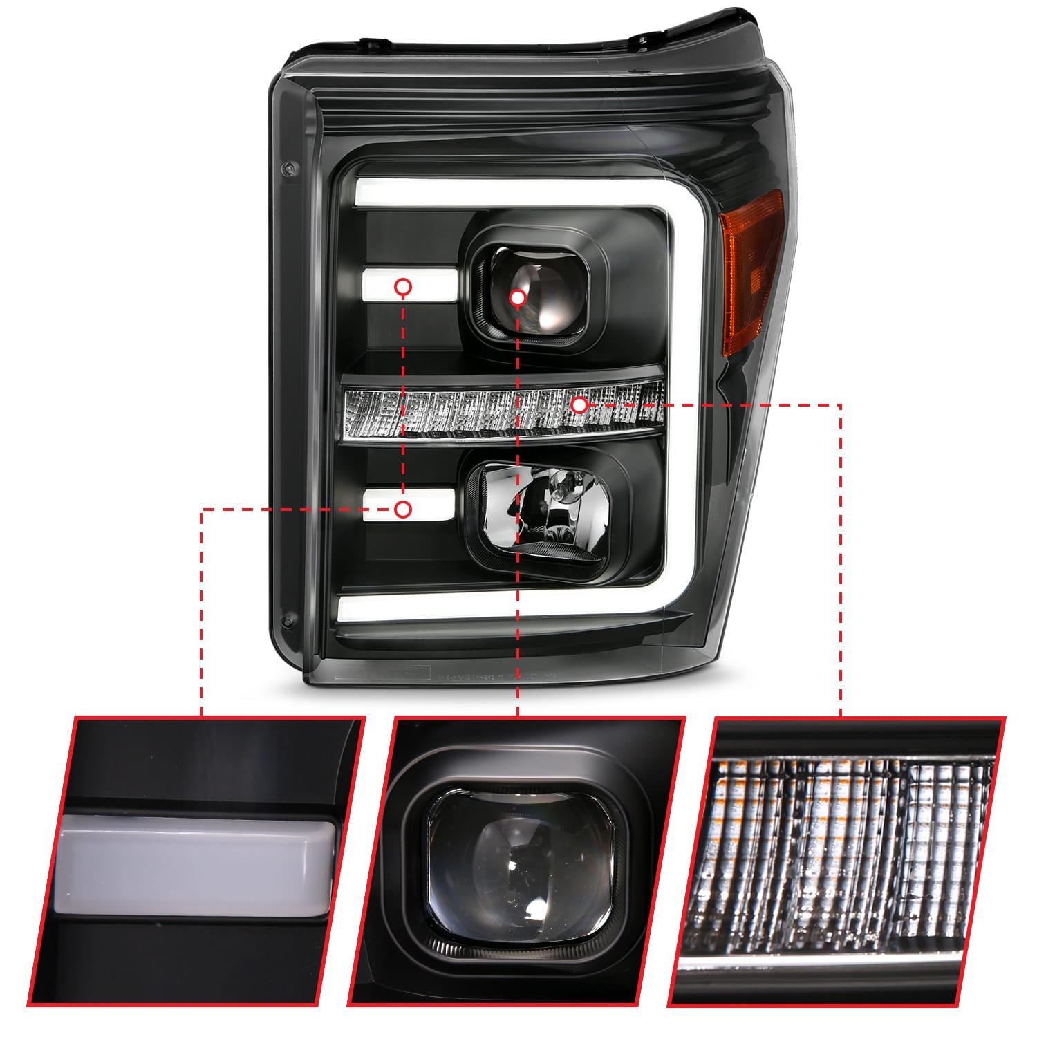 ANZO USA Electrical Lighting and Body ANZO USA 111406 Headlight Set