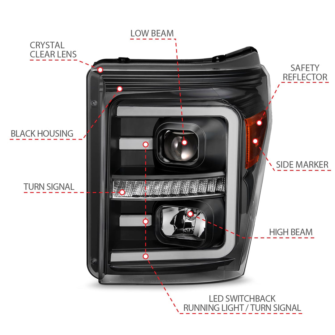 ANZO USA Electrical Lighting and Body ANZO USA 111406 Headlight Set
