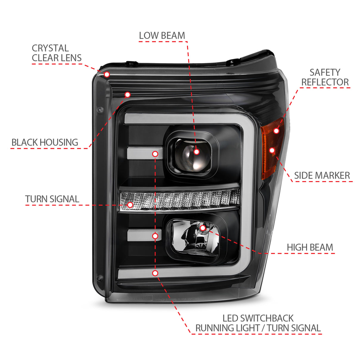 ANZO USA 111406 - Headlight Set