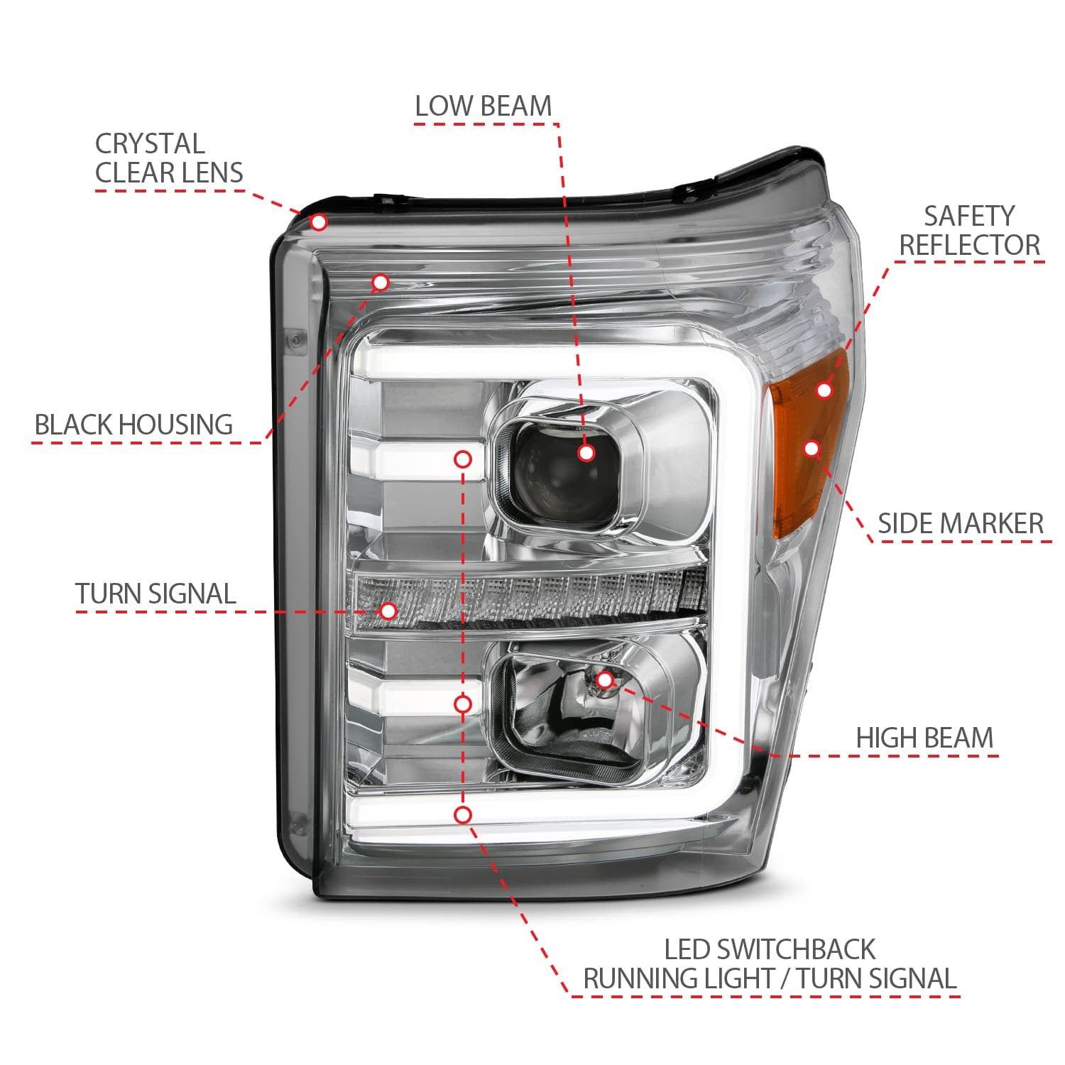 ANZO USA Electrical Lighting and Body ANZO USA 111407 Headlight Set