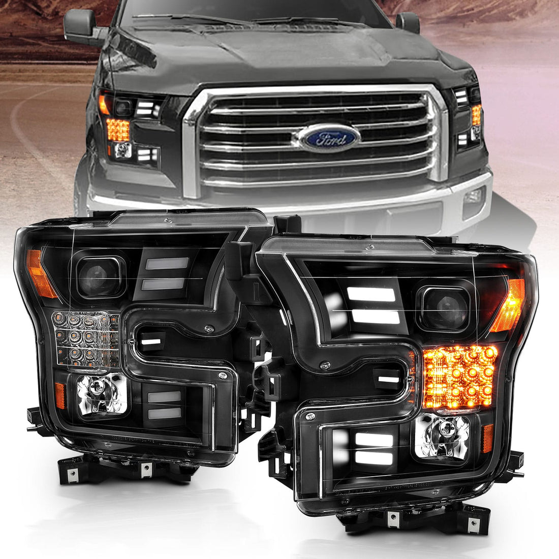 ANZO USA Electrical Lighting and Body ANZO USA 111408 Headlight Set