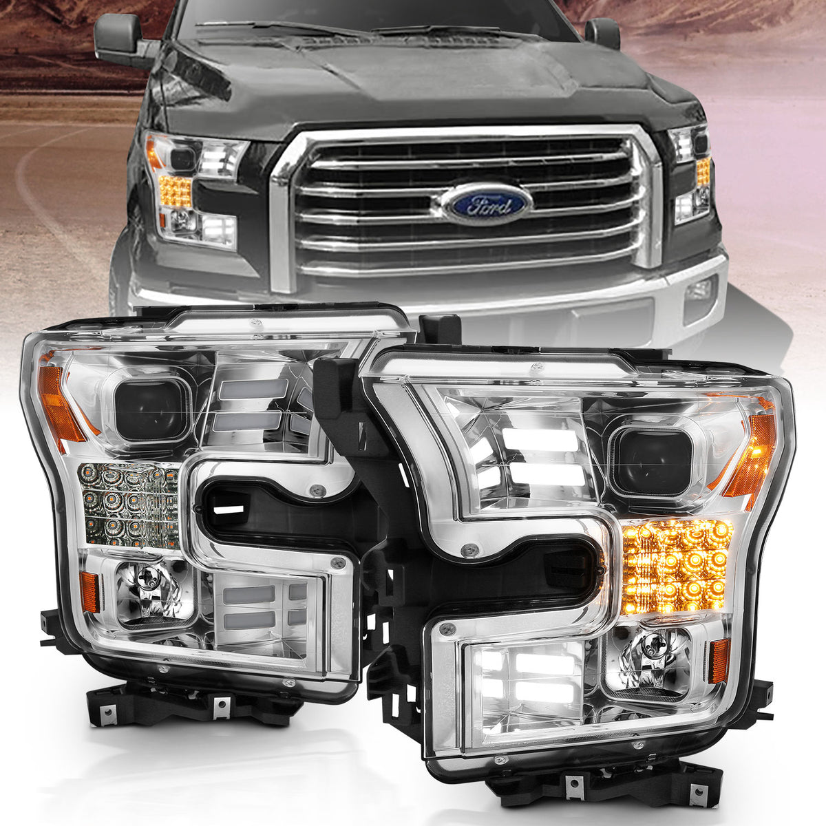 ANZO USA 111409 - Headlight Set
