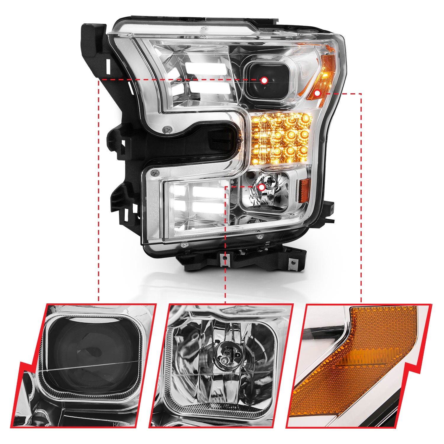 ANZO USA 111409 - Headlight Set