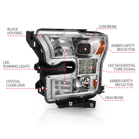 ANZO USA 111409 - Headlight Set