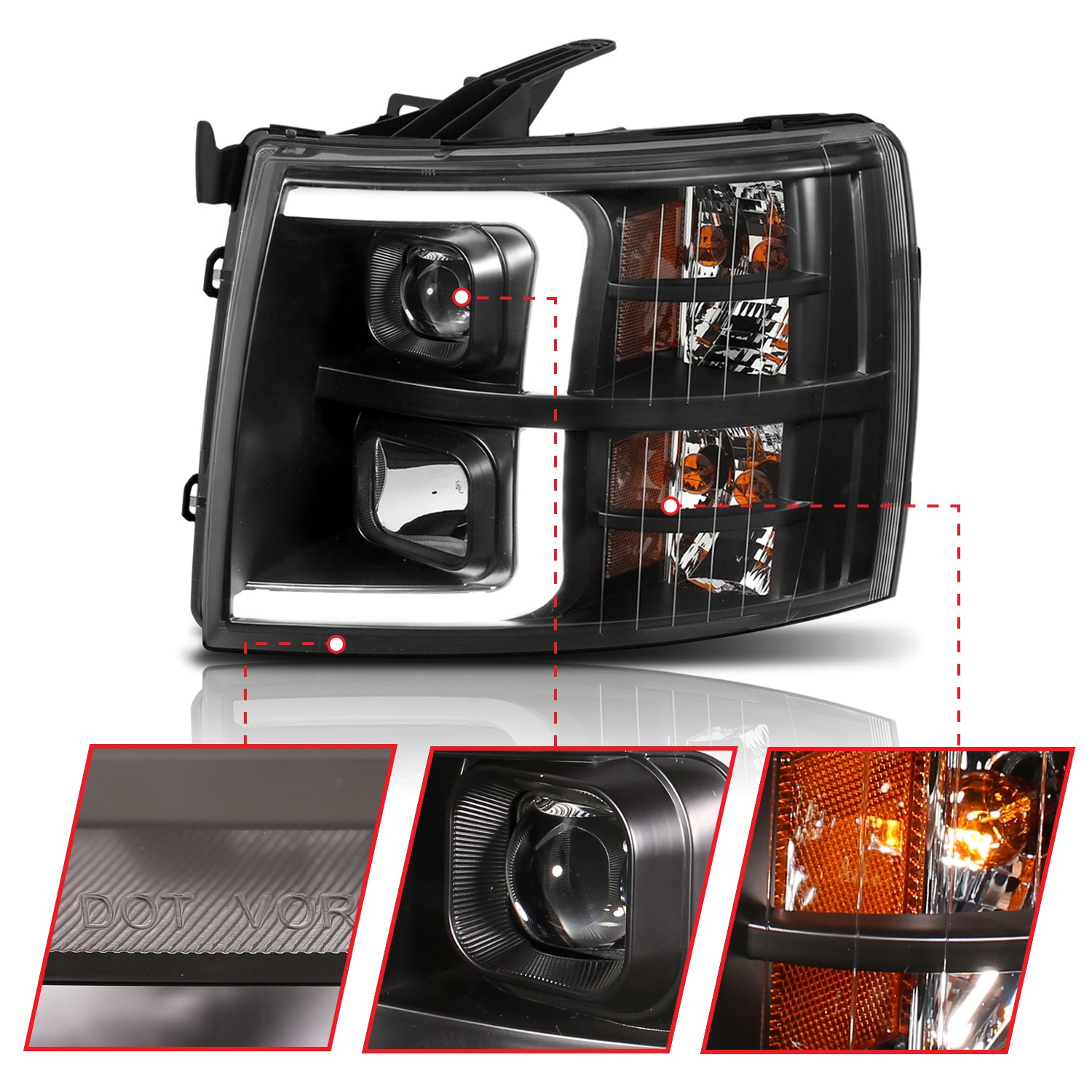 ANZO USA 111410 - Headlight Set