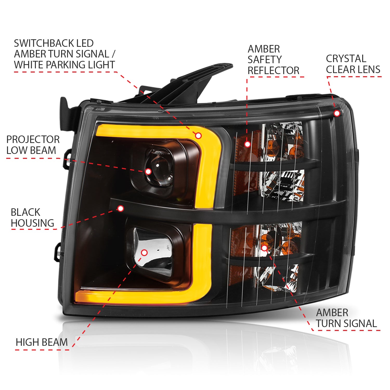 ANZO USA 111410 - Headlight Set