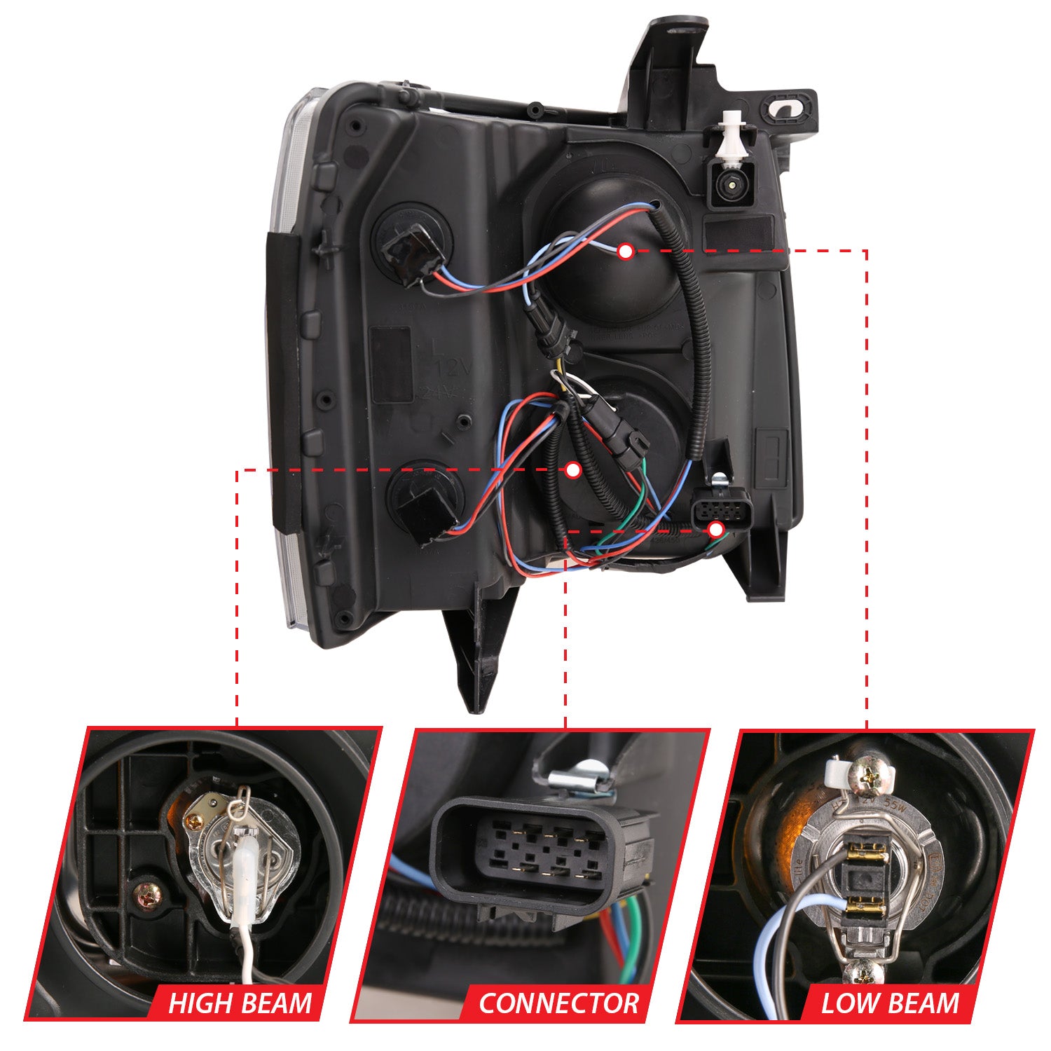 ANZO USA 111410 - Headlight Set