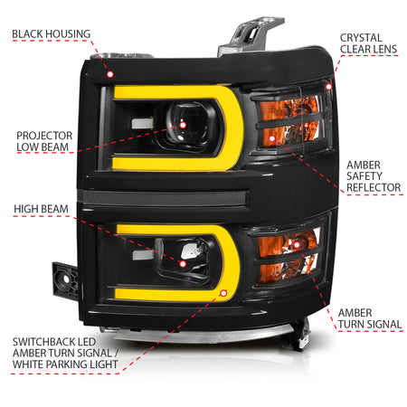 ANZO USA 111412 - Headlight Set