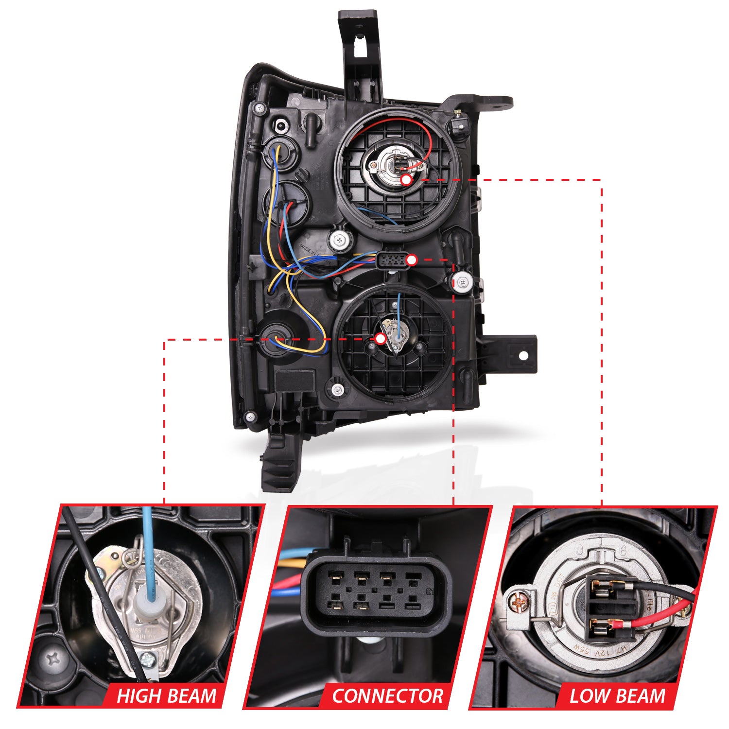 ANZO USA 111412 - Headlight Set