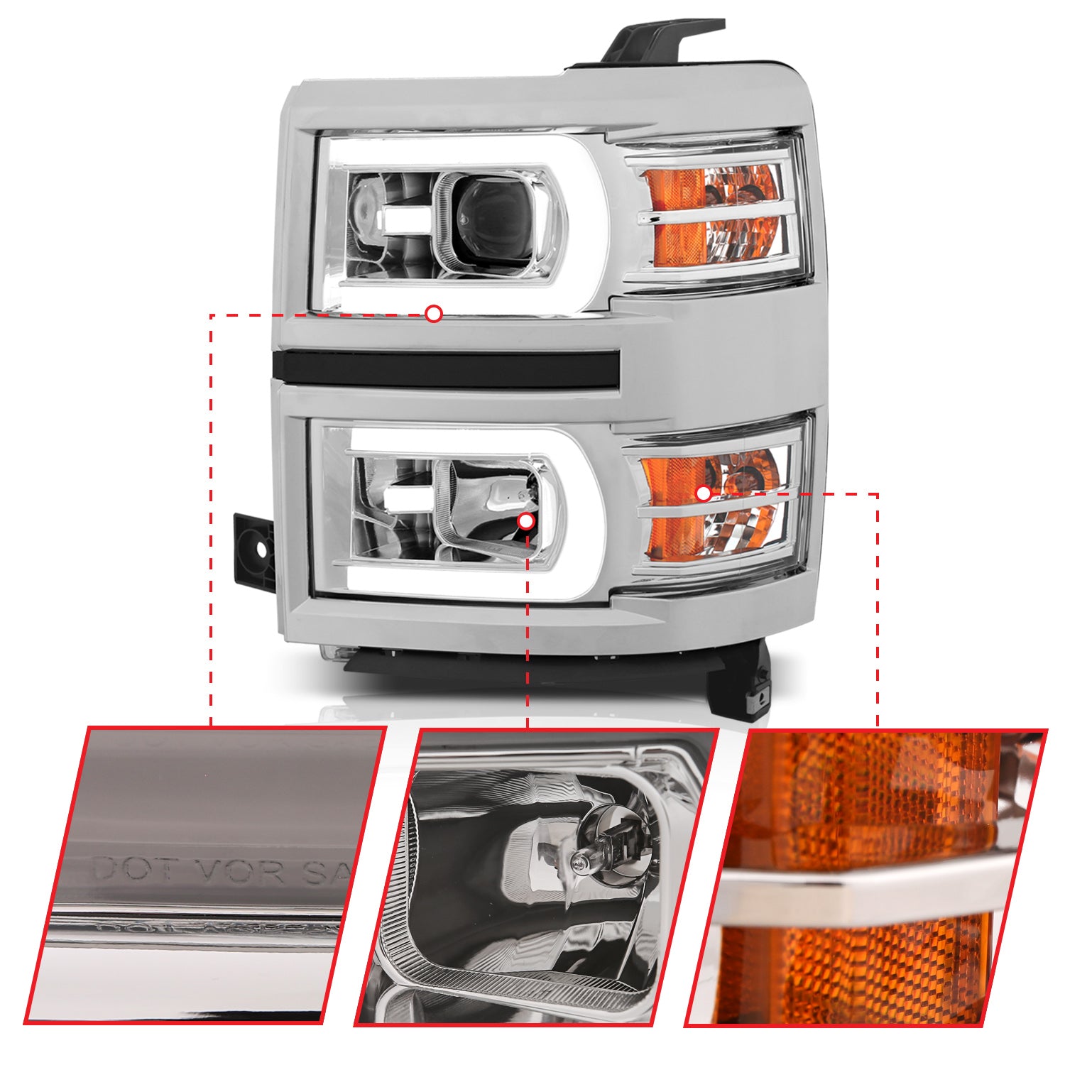 ANZO USA 111413 - Headlight Set