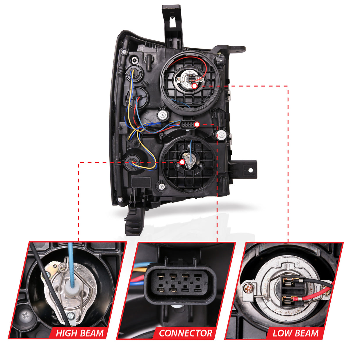 ANZO USA 111413 - Headlight Set