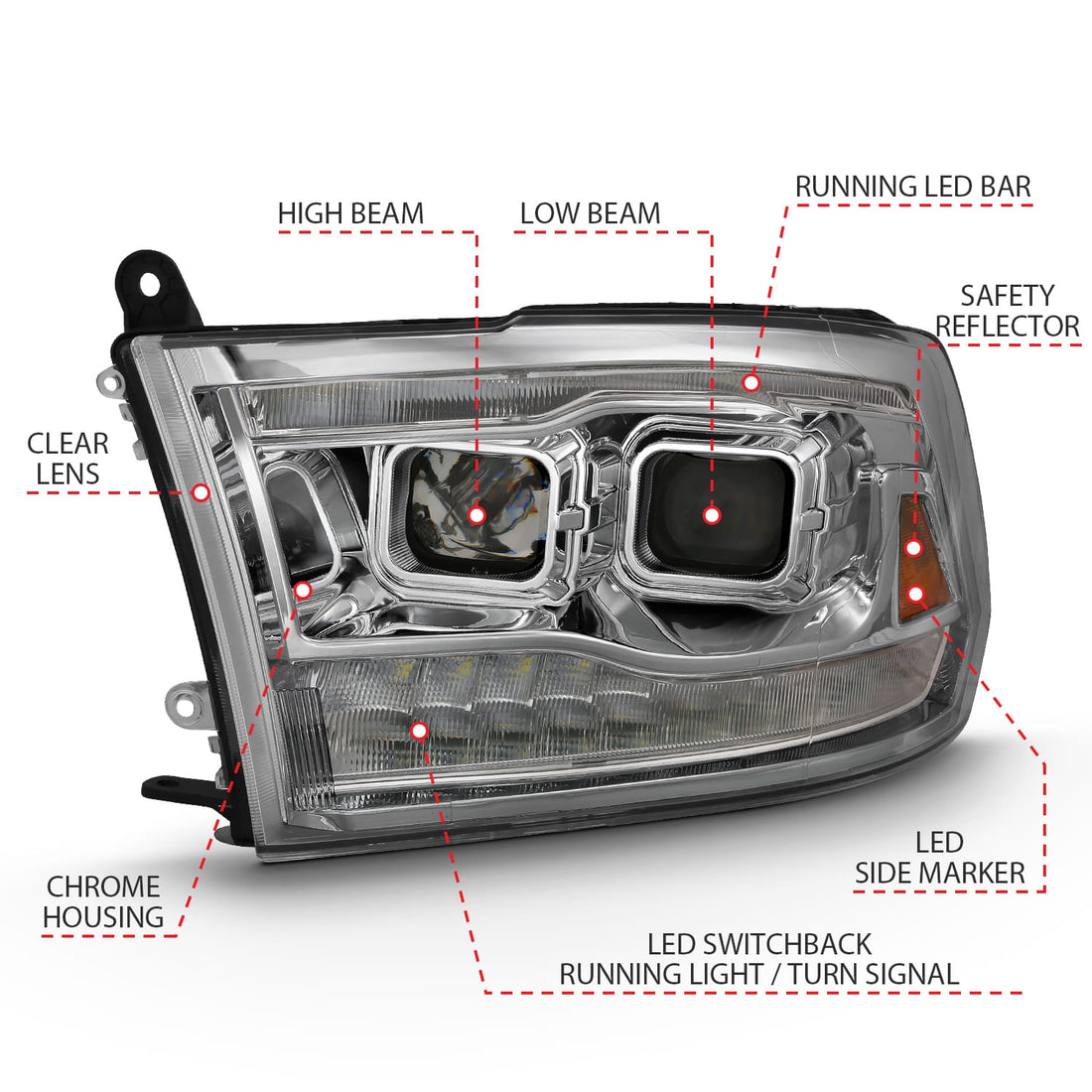 ANZO USA Electrical Lighting and Body ANZO USA 111442 Headlight Set