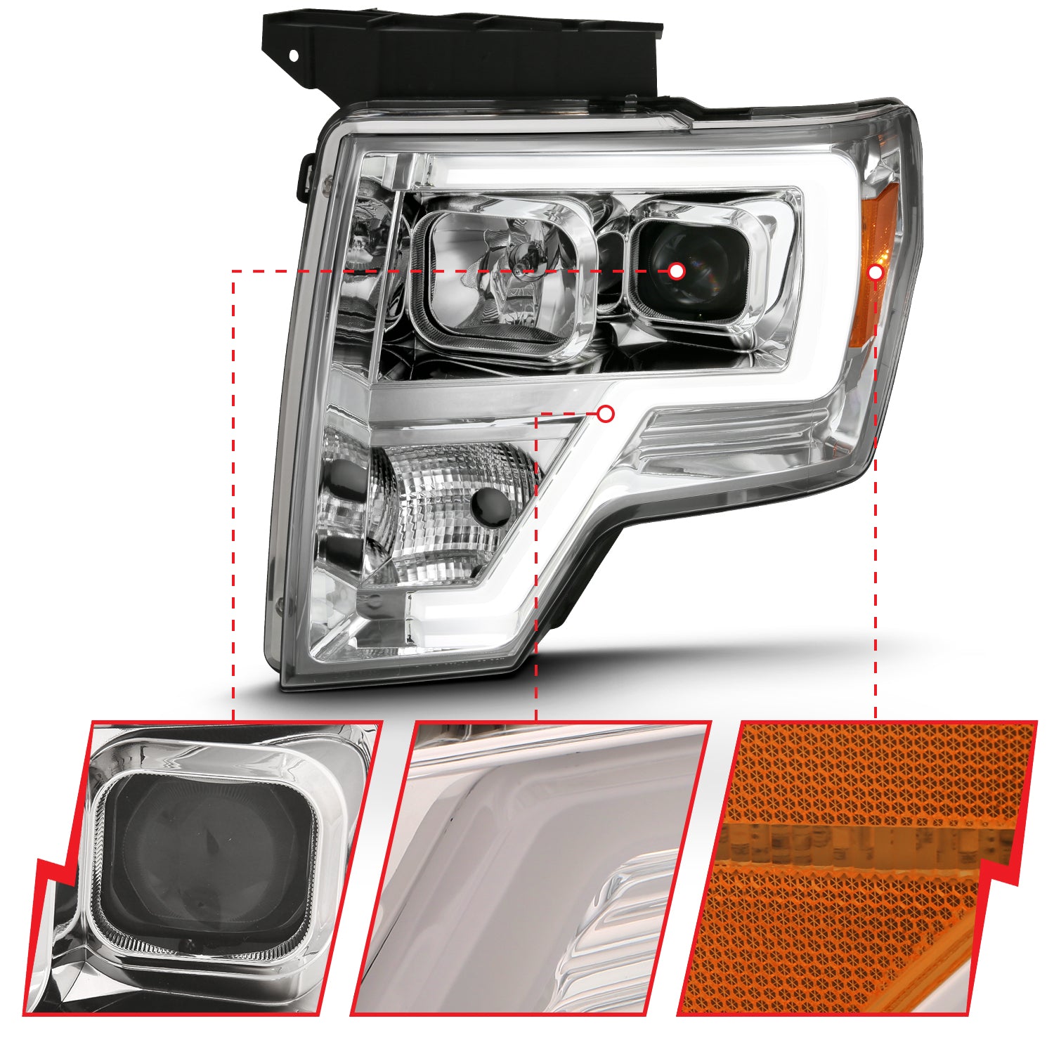 ANZO USA 111444 - Headlight Assembly