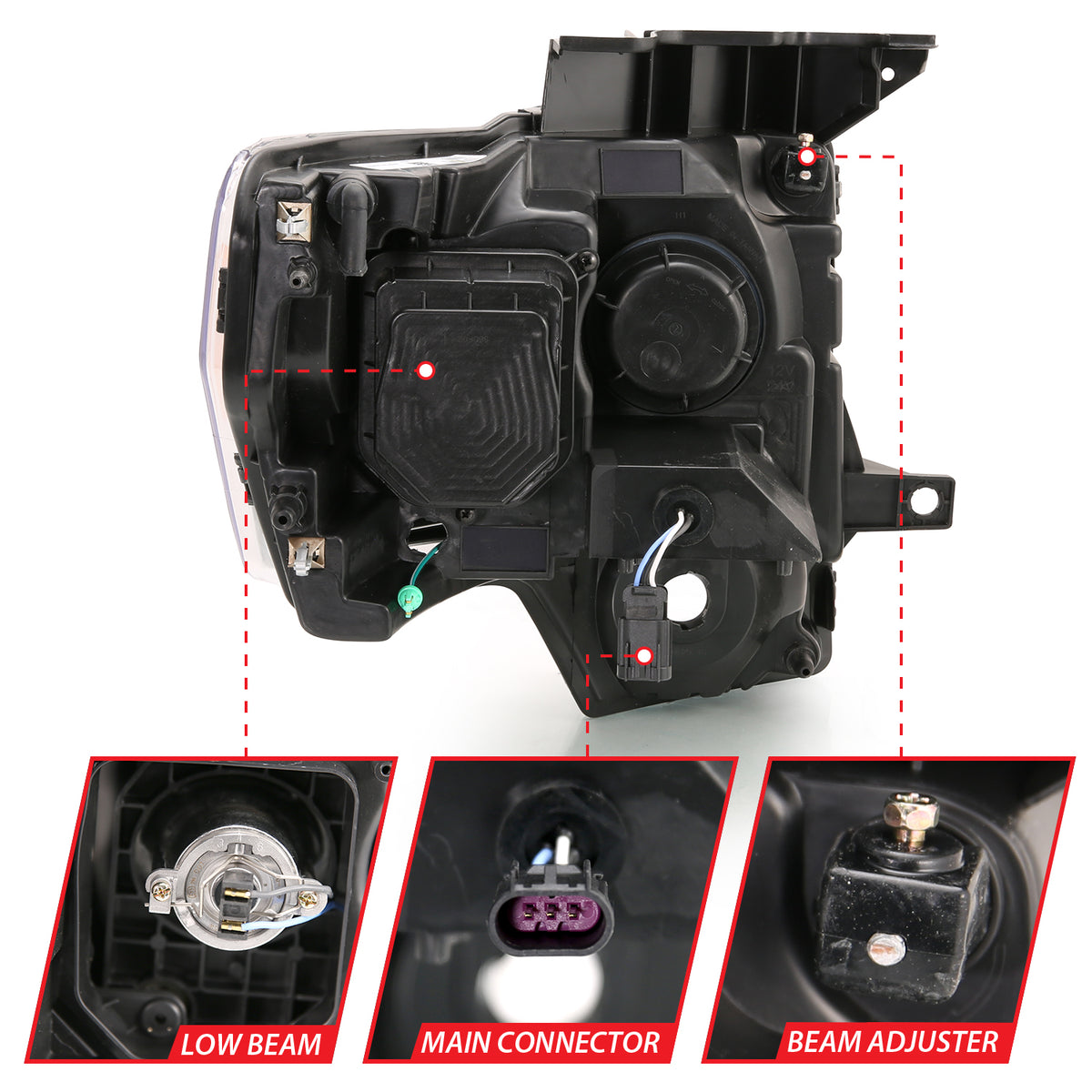ANZO USA 111444 - Headlight Assembly