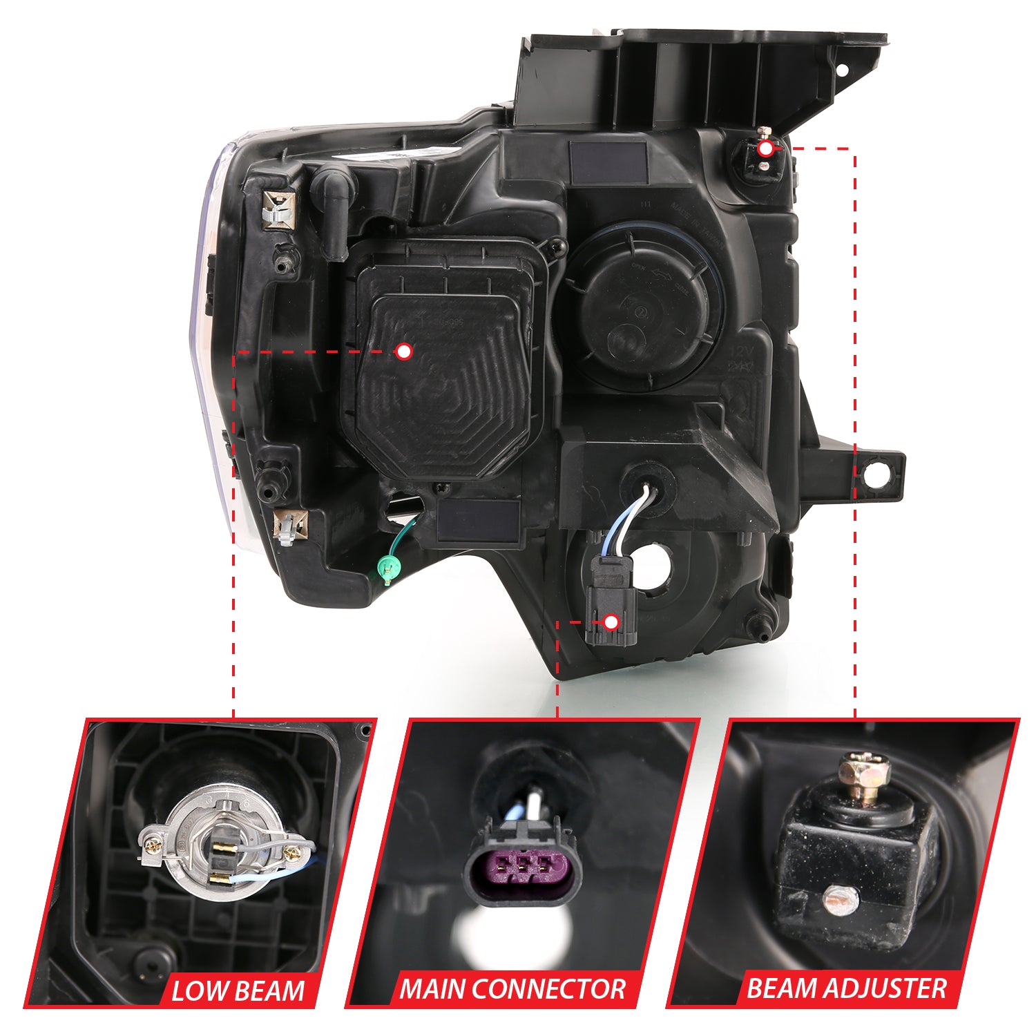ANZO USA 111444 - Headlight Assembly