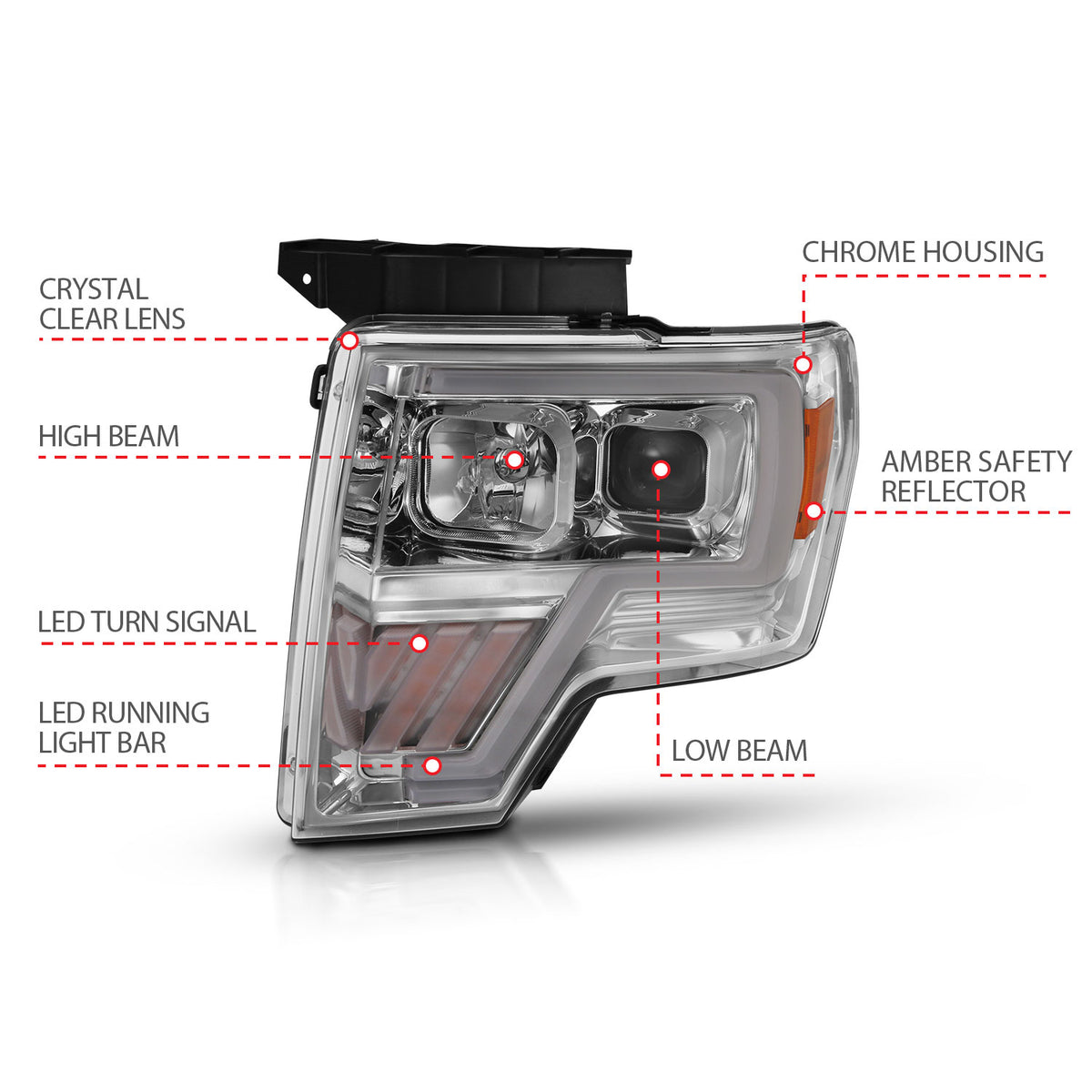 ANZO USA 111446 - Headlight Assembly