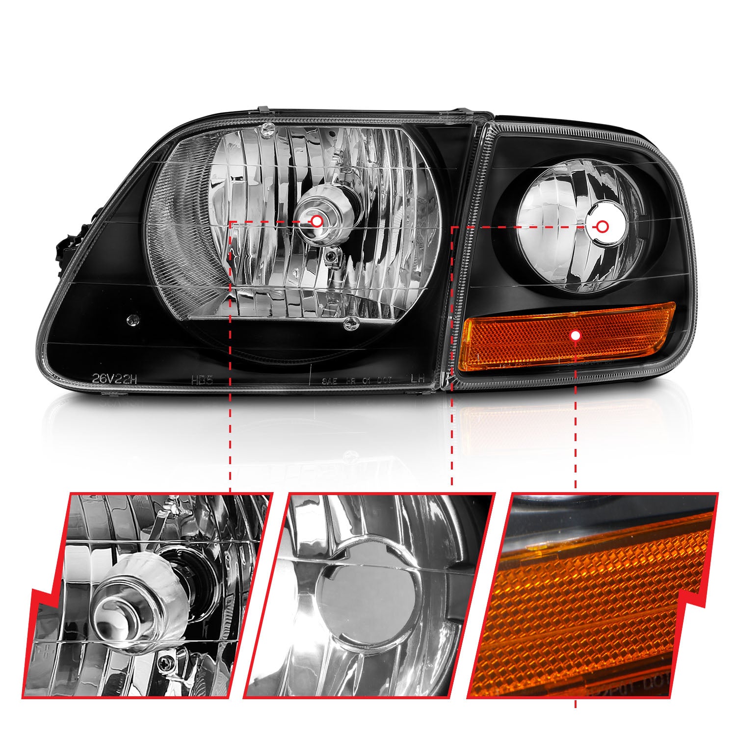 ANZO USA 111460 - Headlight Set