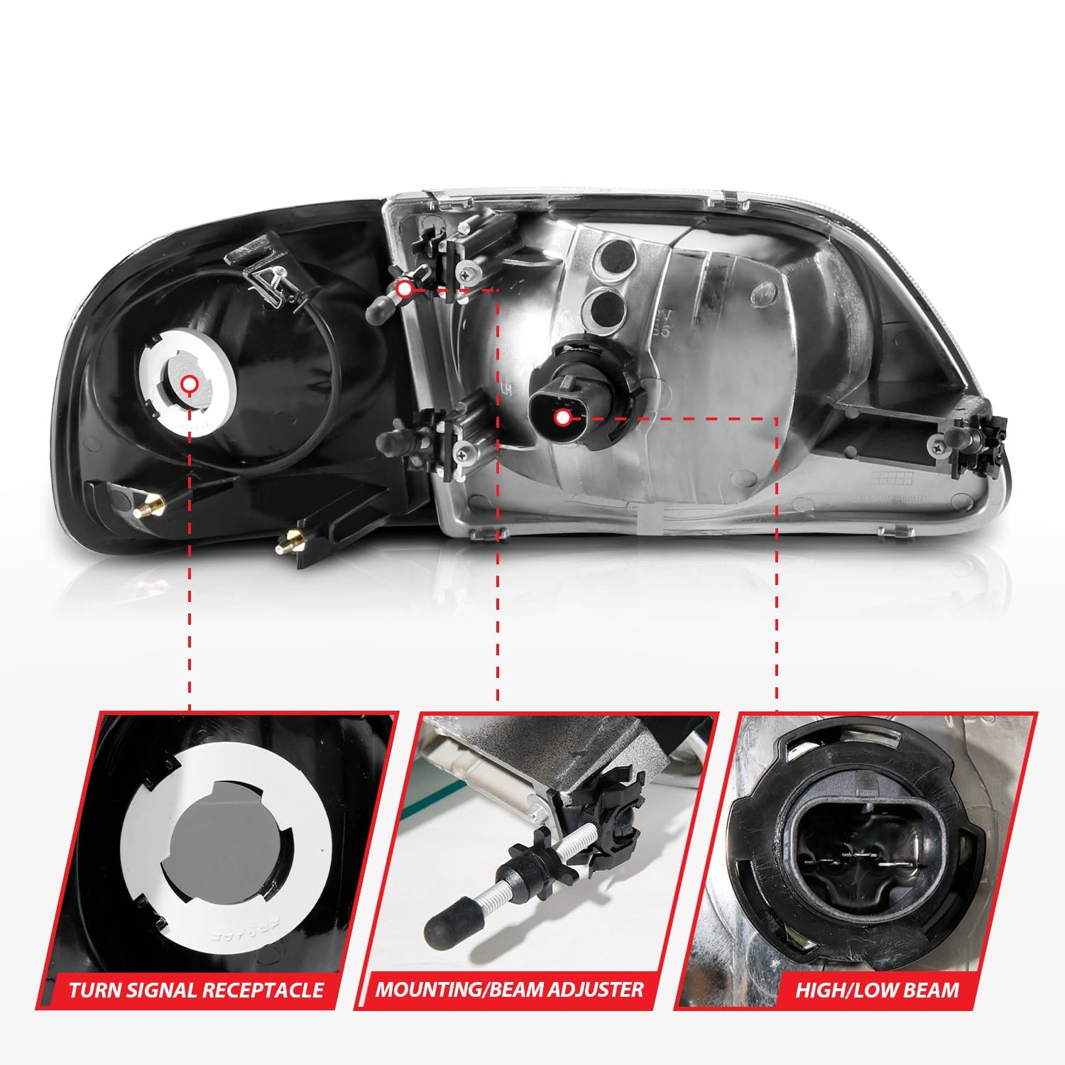 ANZO USA Electrical Lighting and Body ANZO USA 111460 Headlight Set