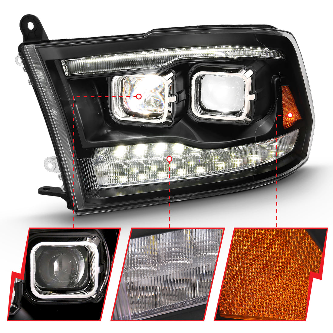 ANZO USA 111464 - LED Projector Headlights 5