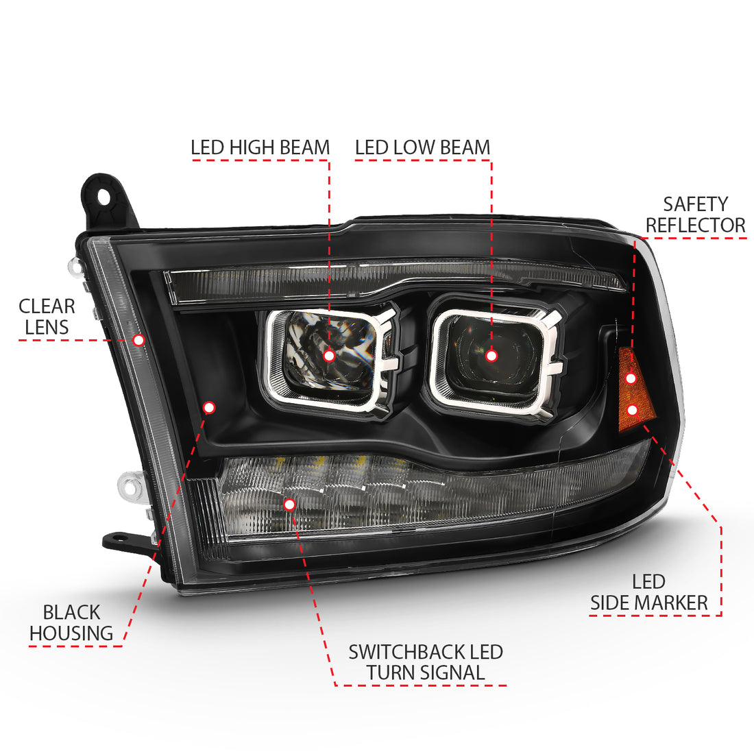 ANZO USA 111464 - LED Projector Headlights 1