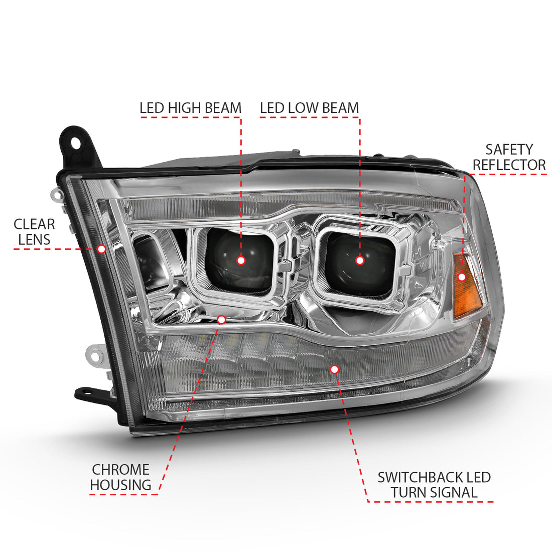 ANZO USA 111465 - LED Projector Headlights 1