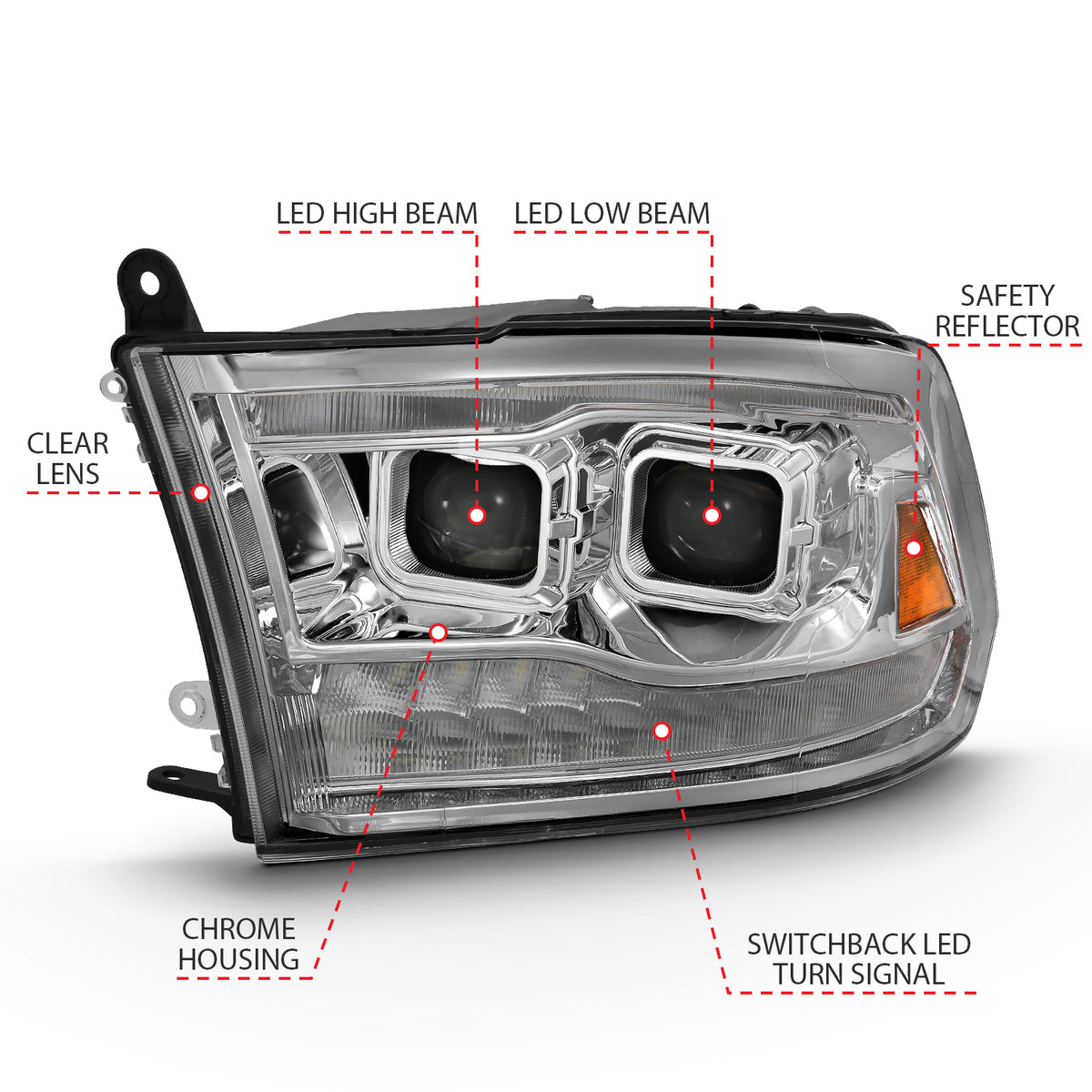 ANZO USA 111465 - LED Projector Headlights 1