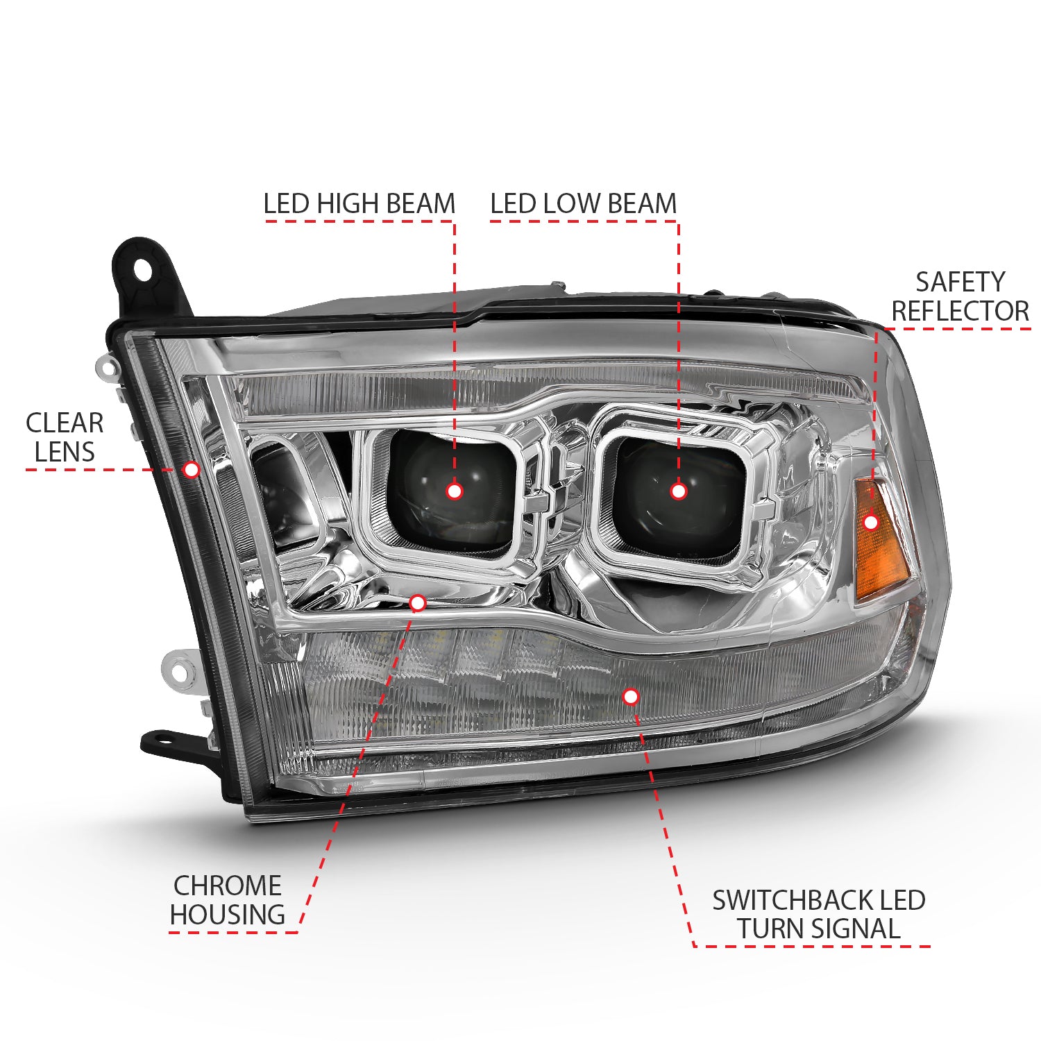 ANZO USA 111465 - LED Projector Headlights 1