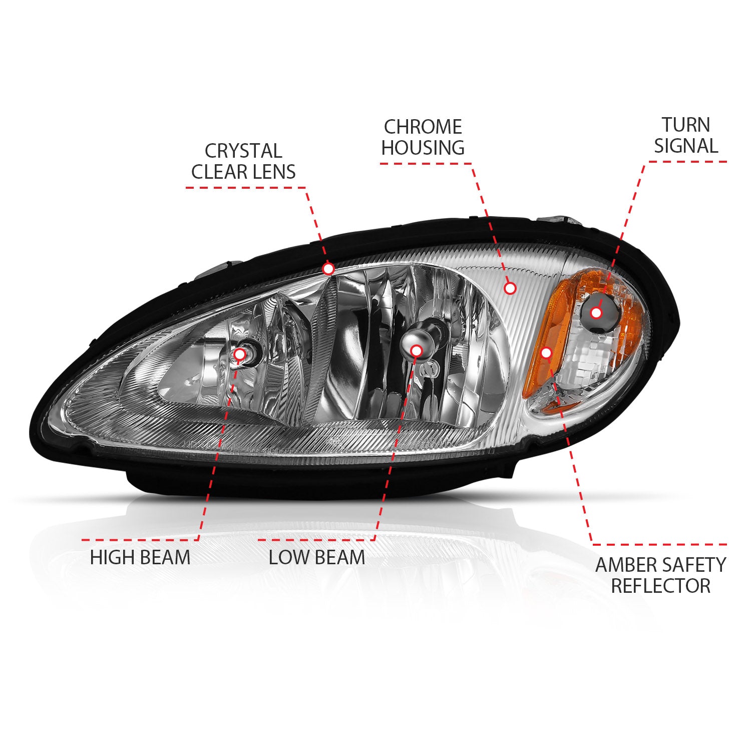 ANZO USA 111472 - Headlight Assembly