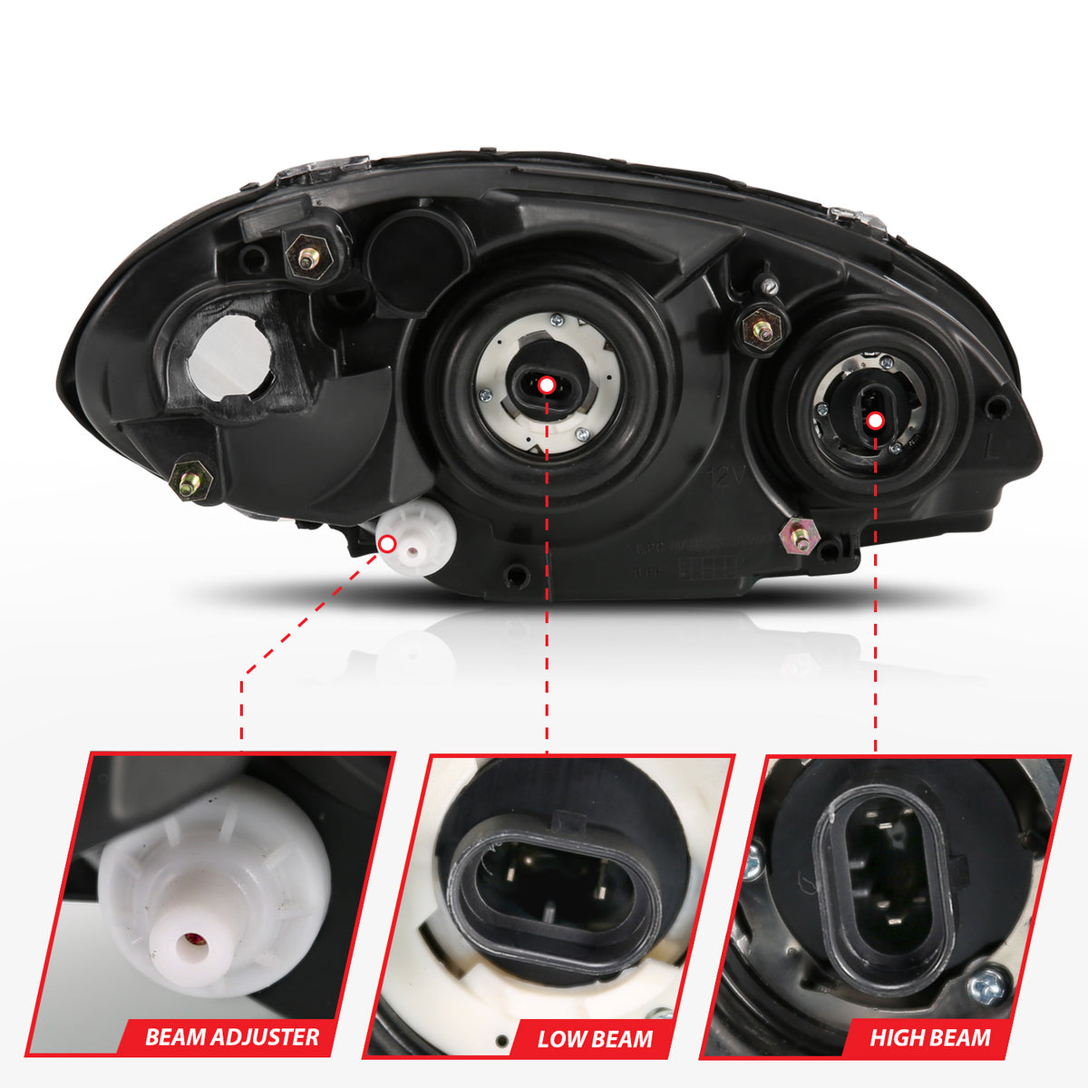 ANZO USA 111472 - Headlight Assembly