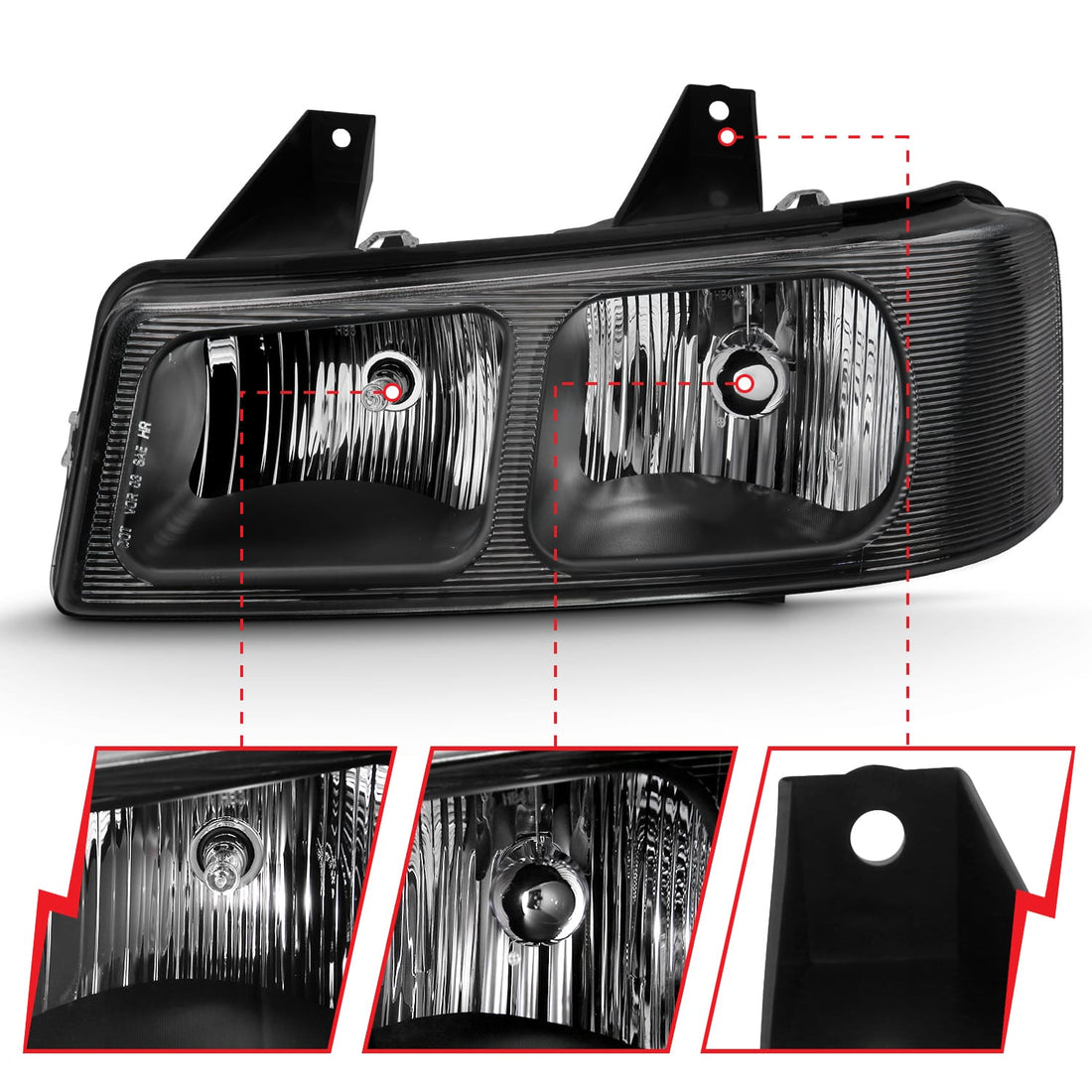 ANZO USA Electrical Lighting and Body ANZO USA 111474 Headlight Assembly