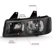 ANZO USA Electrical Lighting and Body ANZO USA 111474 Headlight Assembly