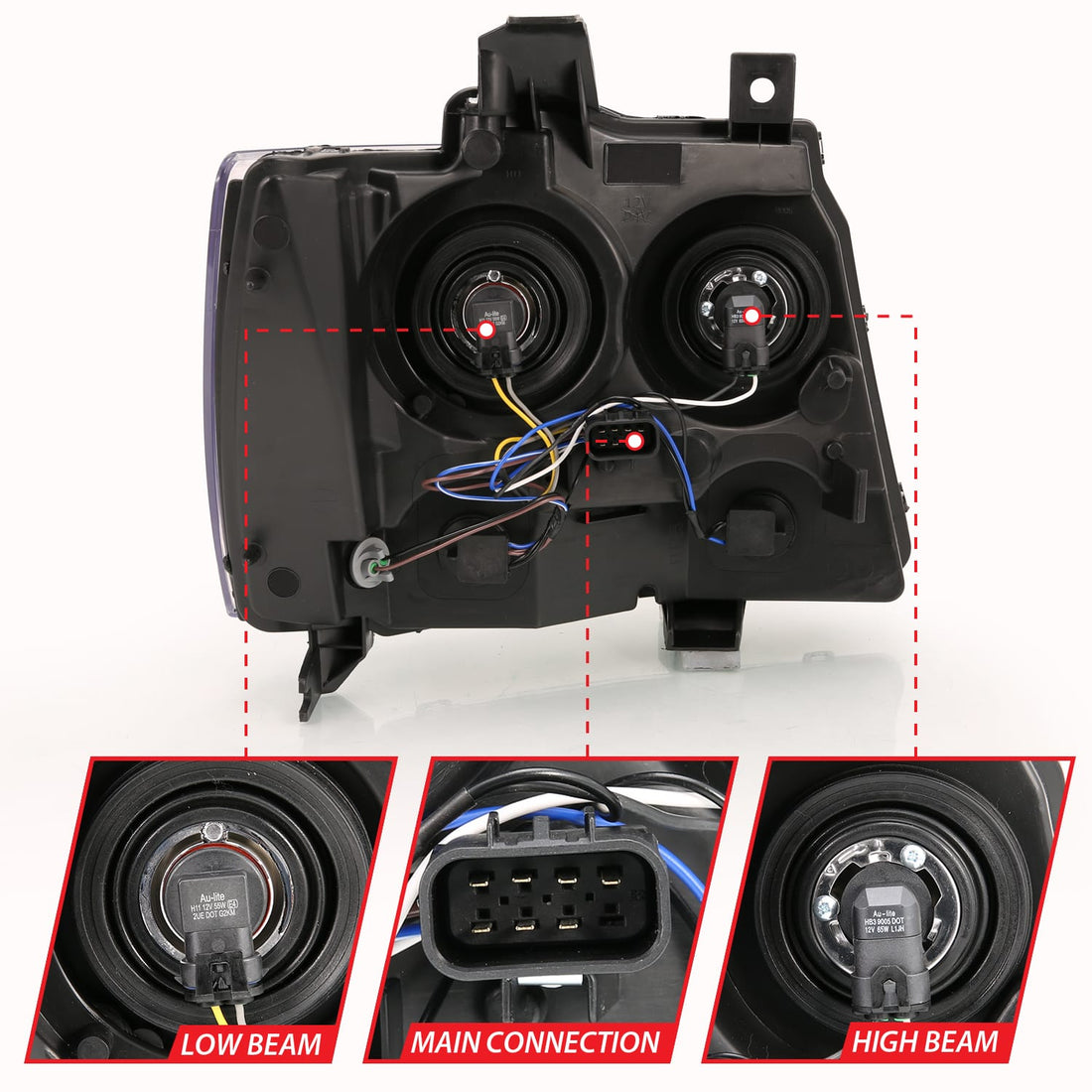 ANZO USA Electrical Lighting and Body ANZO USA 111475 Headlight Assembly