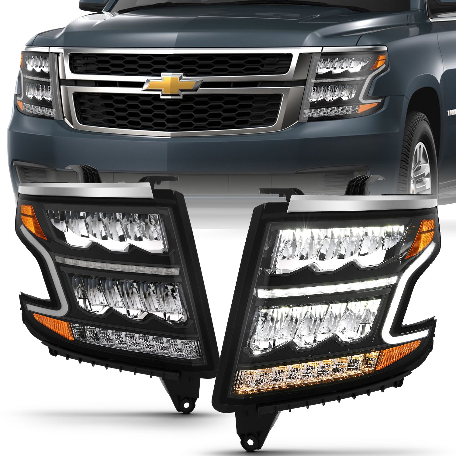 ANZO USA 111478 - LED Crystal Headlights 2