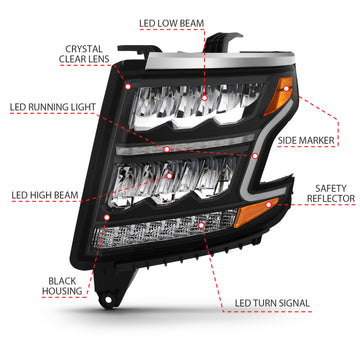 ANZO USA 111478 - LED Crystal Headlights 1
