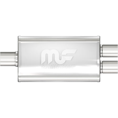 MagnaFlow Exhaust Products Exhaust MagnaFlow Exhaust Products 11148 - Straight-Through Performance Muffler; 2.25/2in. Center/Dual; 3.5x14x7 Body