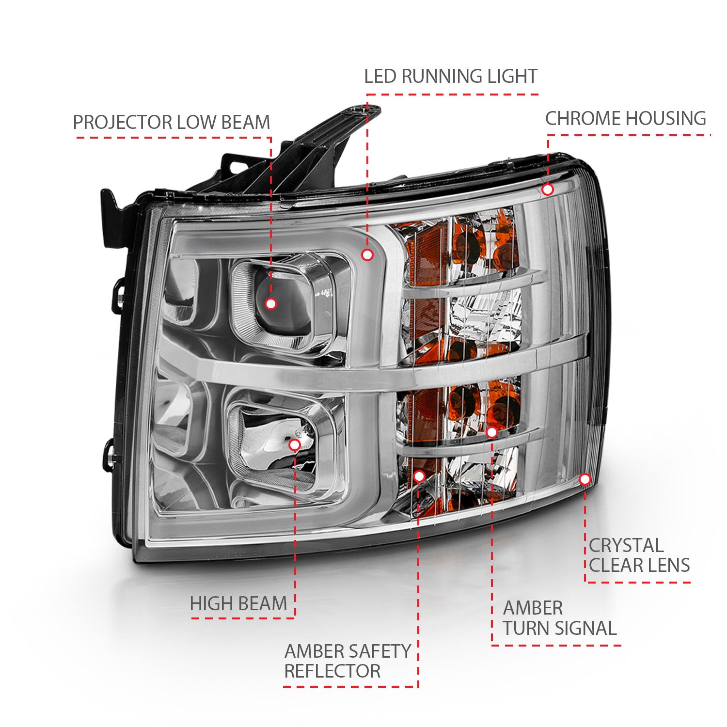 ANZO USA 111481 - Headlight Assembly