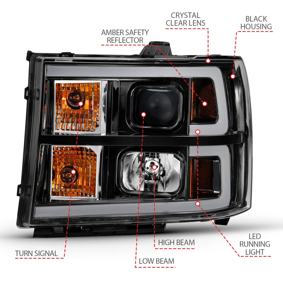 ANZO USA Electrical Lighting and Body ANZO USA 111482 Headlight Set