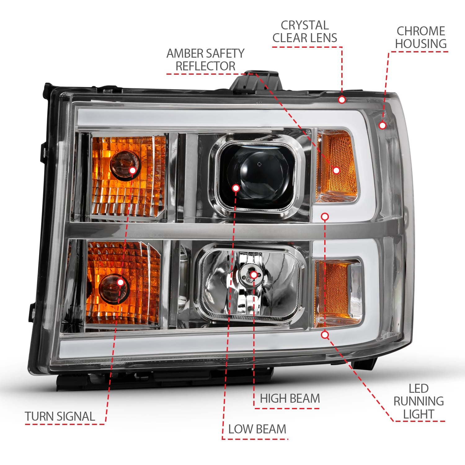 ANZO USA Electrical Lighting and Body ANZO USA 111483 Headlight Set