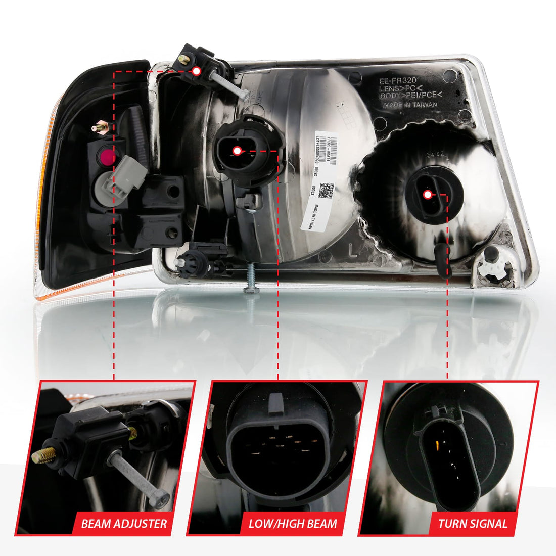 ANZO USA Electrical Lighting and Body ANZO USA 111484 Headlight Set