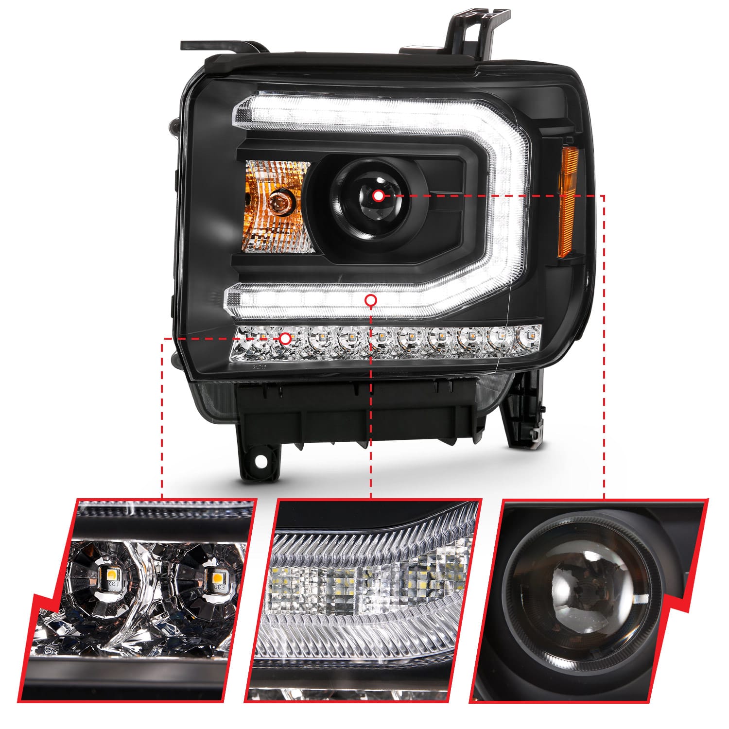 ANZO USA Electrical Lighting and Body ANZO USA 111485 Headlight Set