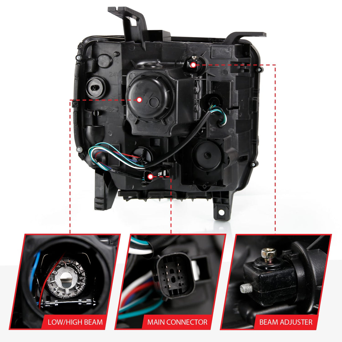 ANZO USA Electrical Lighting and Body ANZO USA 111485 Headlight Set